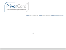 Tablet Screenshot of privatcard.com